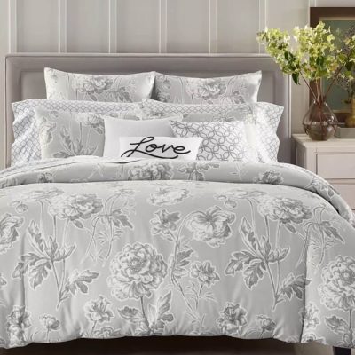 Charter Club Damask Designs Engraved Flower Duvet Set 2
