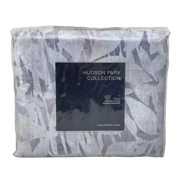 Hudson Park Collection Folia King Duvet Cover Lilac 3