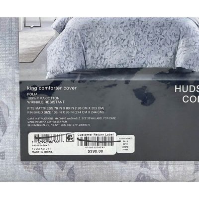 Hudson Park Collection Folia King Duvet Cover Lilac 5