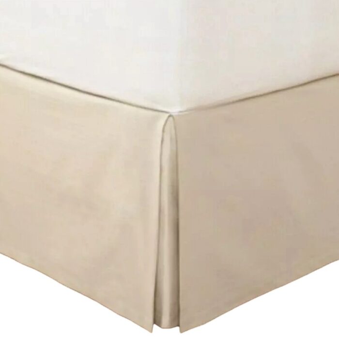 Hotel Collection Distressed Chevron Bedskirt Gold Beige