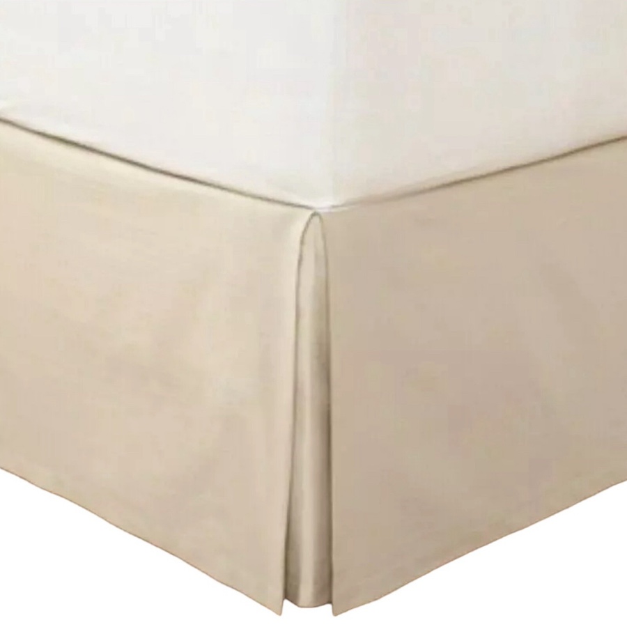 Hotel Collection Distressed Chevron Bedskirt Gold Beige