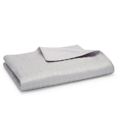 Hudson Park Bellance Coverlet Silver