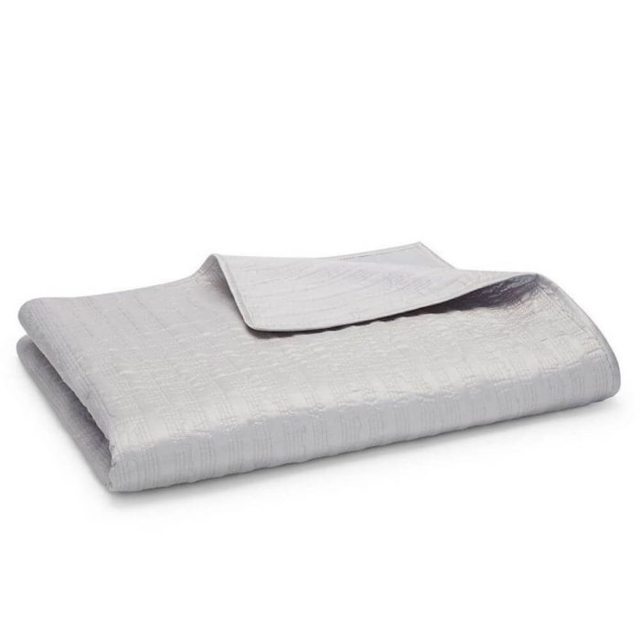 Hudson Park Bellance Coverlet Silver