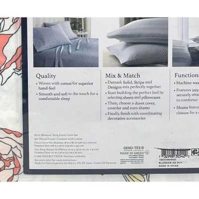 Charter Club Damask Designs Blossom King Duvet Cover Set 5