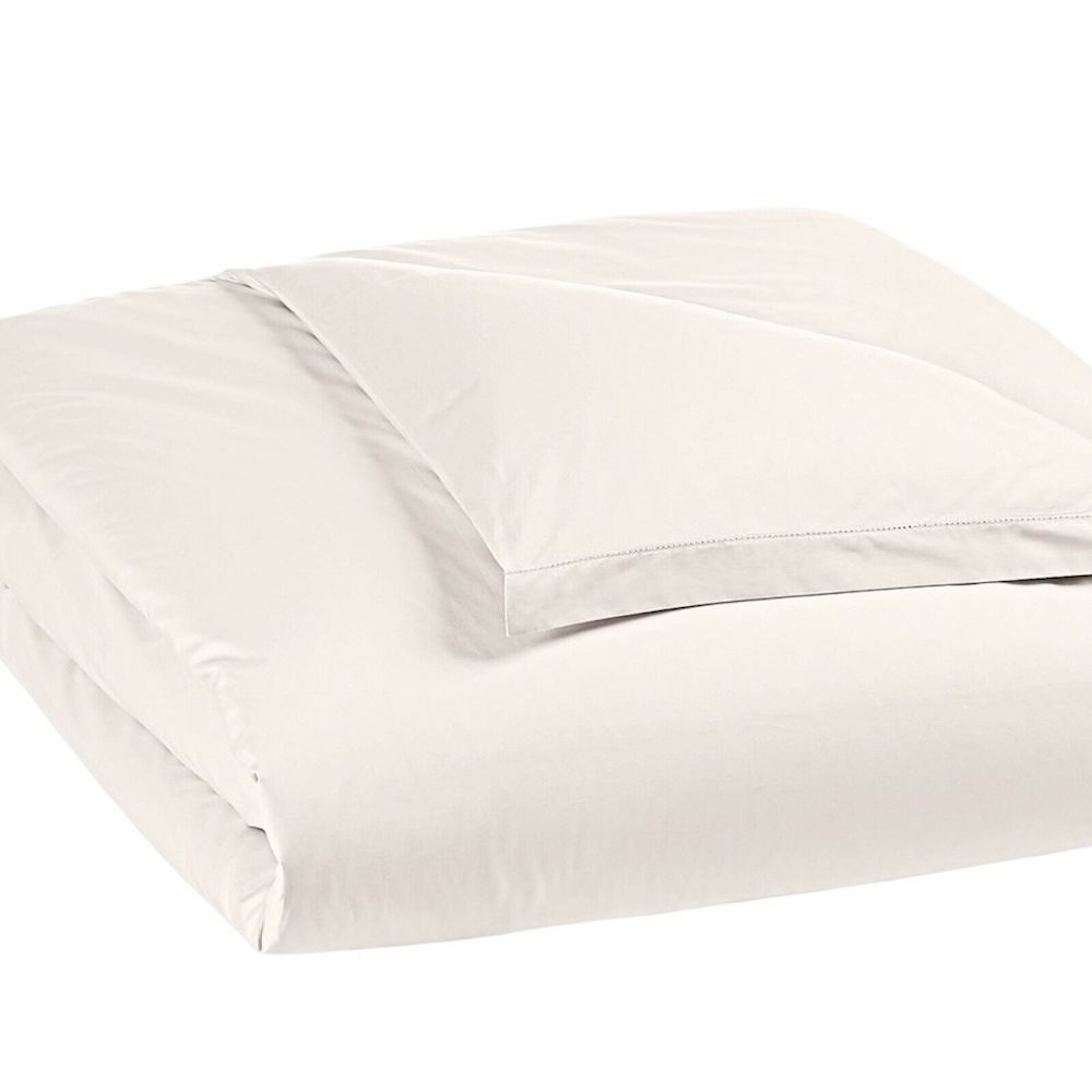 Hudson Park 680 Thread Count KING Duvet Cover VANILLA SKY