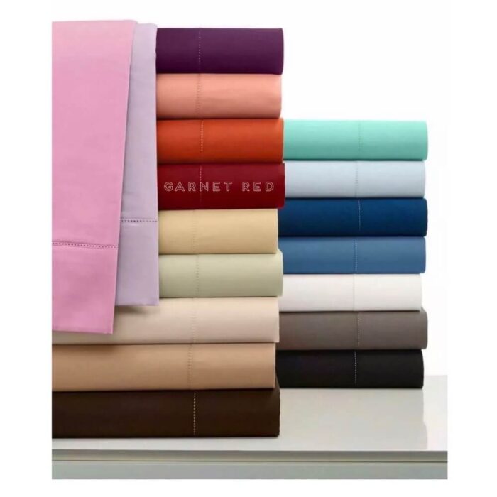 Charter Club Damask Solid Garnet Red King Duvet Cover
