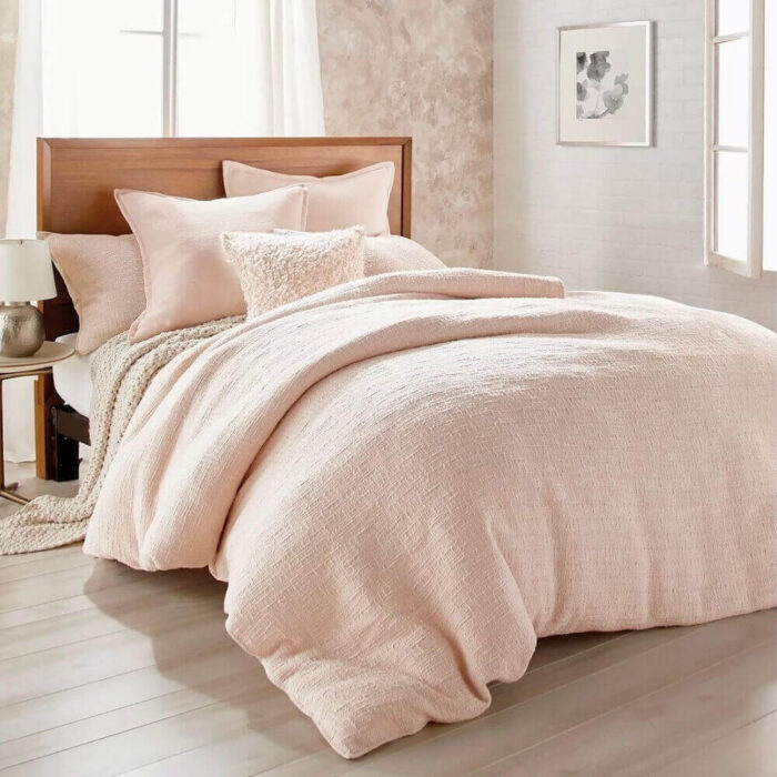 DKNY Pure Texture Cotton Blush Full/Queen Duvet Cover