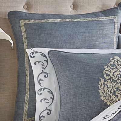 J Queen New York Aurora Euro Sham Blue 2