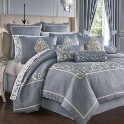J Queen New York Aurora Euro Sham Blue 3