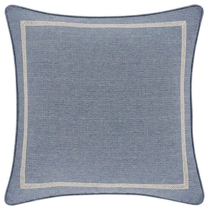 J Queen New York Aurora Euro Sham Blue