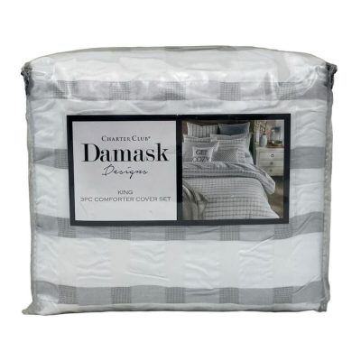 Charter Club Damask Designs Seersucker King Duvet Set 5