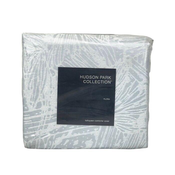 Hudson Park Flora Full/Queen Duvet Cover Blue