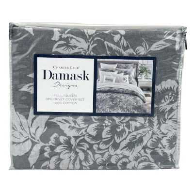 Charter Club Damask Designs Woven Floral Full/Queen Duvet Set 3