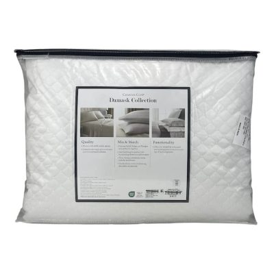 Charter Club Damask Quilted King Coverlet Set White 2
