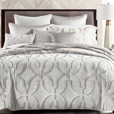 Hotel Collection Primativa Duvet Cover Silver 2