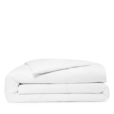Hudson Park Italian Percale Duvet Cover White