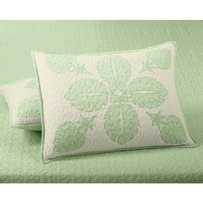 Martha Stewart Maui Medallion Sham Green