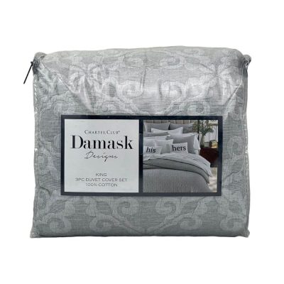 Charter Club Damask Designs Tile Matelasse King Duvet Set 4