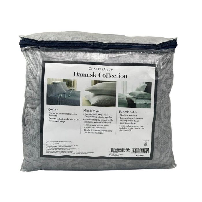 Charter Club Damask Designs Tile Matelasse King Duvet Set 5