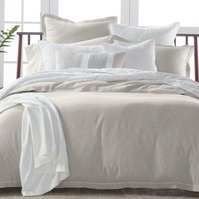 Hotel Collection Linen Modal Blend Duvet Natural Beige
