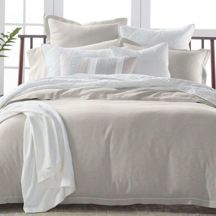 Hotel Collection Linen Modal Blend Duvet Natural Beige