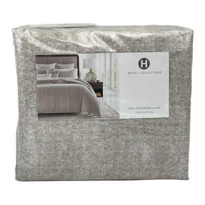 Hotel Collection Remnant King Duvet Cover Beige 3