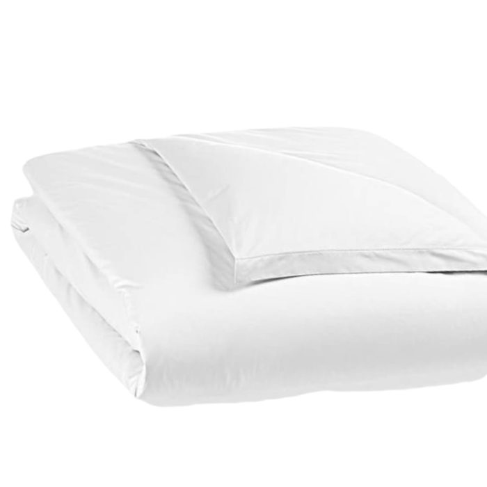 Hudson Park Classic Linens Percale Duvet Cover White