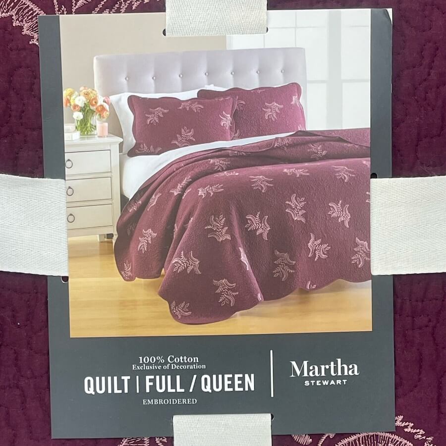 Martha Stewart Stenciled Leaves Quilt Martha Stewart Stenciled Leaves Quilt