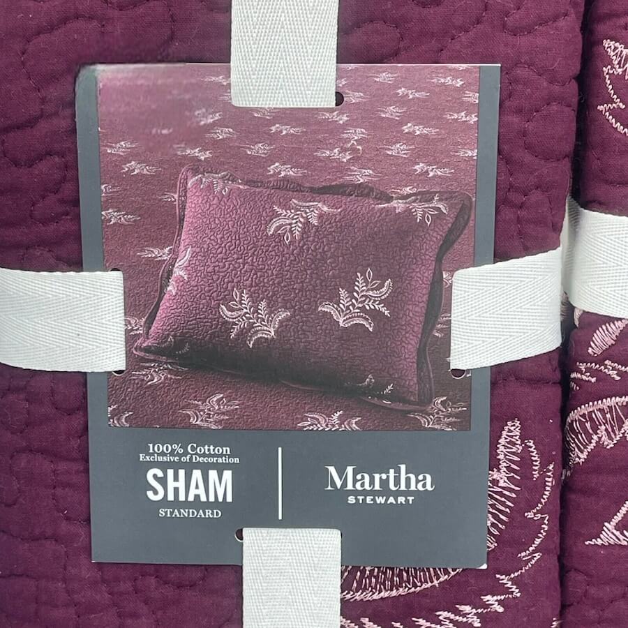 Martha Stewart Stenciled Leaves Sham Martha Stewart Stenciled Leaves Sham