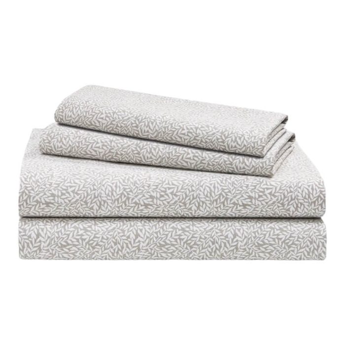 Ralph Lauren Spencer Leaf Sateen Sheet Set Gray