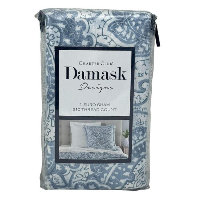 Charter Club Damask Designs Paisley Quilted Euro Sham 2