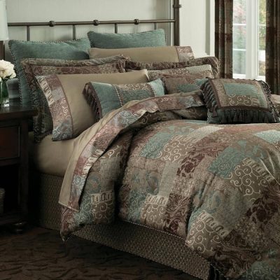 Croscill Galleria Brown Collection Euro Sham