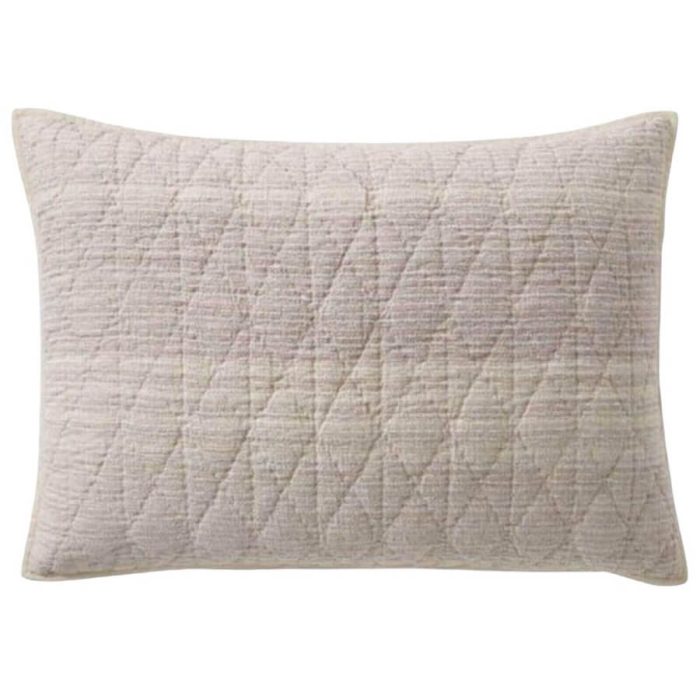 Hotel Collection Honeycomb Stripe Quilted KING Sham BEIGE