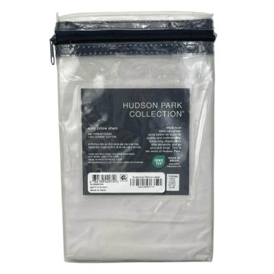 Hudson Park 680 Thread Count Euro Sham Silver 2