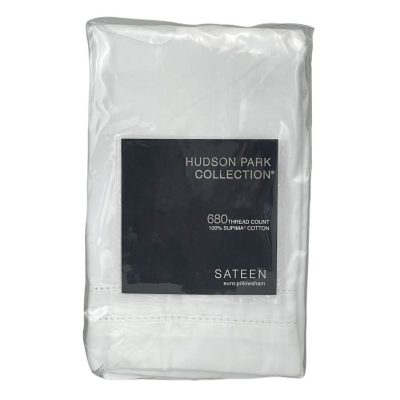 Hudson Park 680 Thread Count Euro Sham White 2