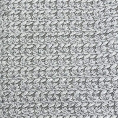 Hudson Park Aurora Kint Euro Sham Silver 4