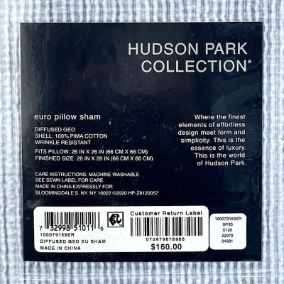 Hudson Park Diffused Geo EURO Sham 3