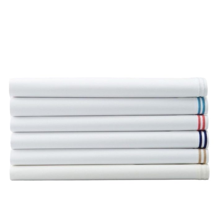 Hudson Park Italian Linens Flat Sheet Azure