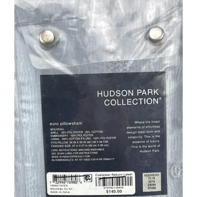 Hudson Park Nouveau Euro Sham Blue 3