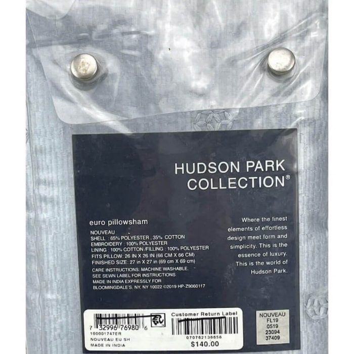Hudson Park Nouveau Euro Sham Blue 3