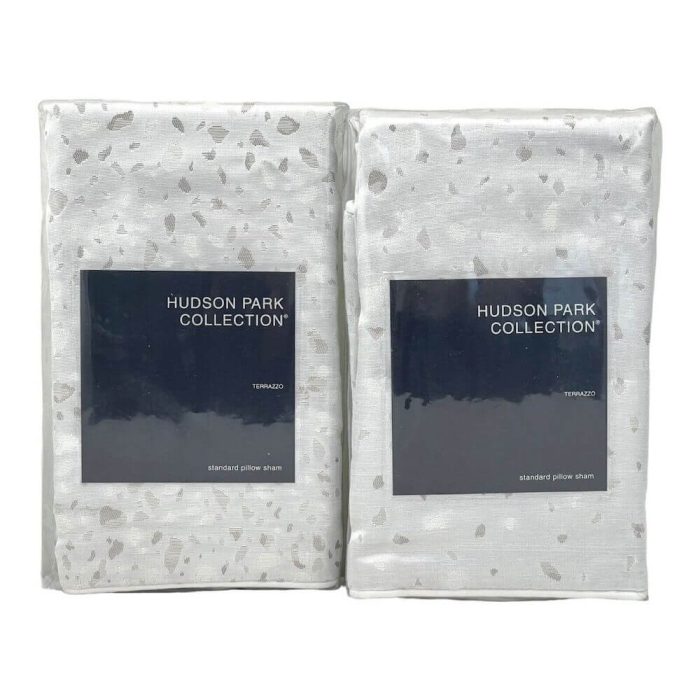 Hudson Park Terrazzo 2 STANDARD SHAMS Silver 3