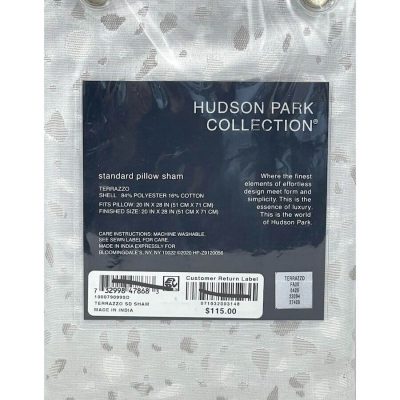 Hudson Park Terrazzo 2 STANDARD SHAMS Silver 4