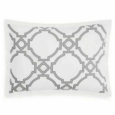 Hudson Park Trellis Printed Pique King Sham