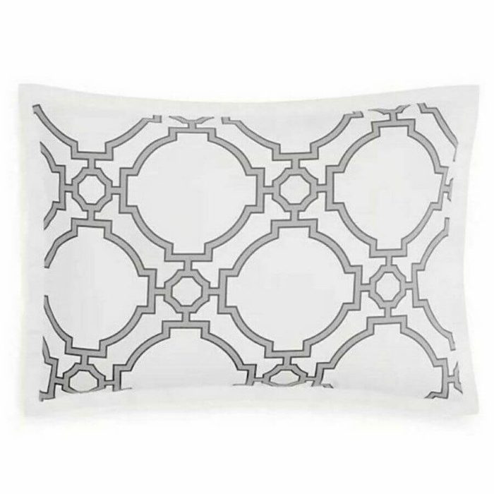 Hudson Park Trellis Printed Pique King Sham