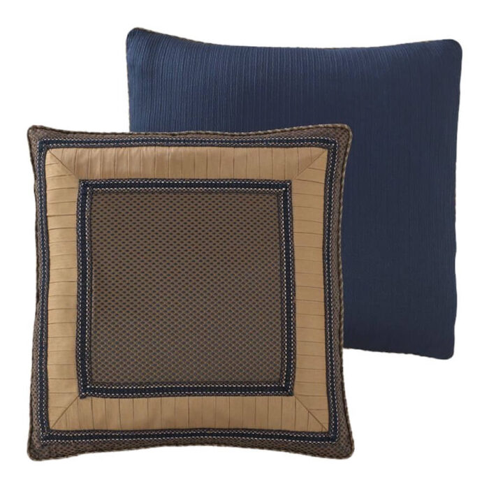 Croscill Sebastian Euro Sham Brown/Navy