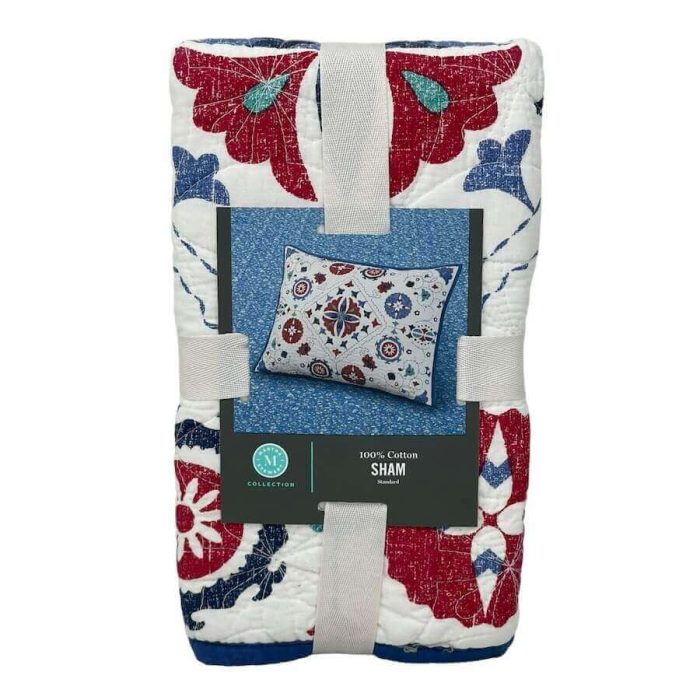Martha Stewart Vintage Folklore Quilted STANDARD Sham Multi 3