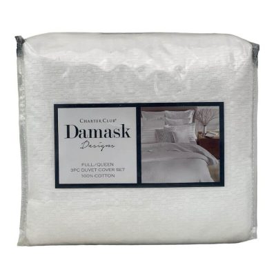 Charter Club Damask Designs Diamond Dot Full/Queen Duvet Set 3