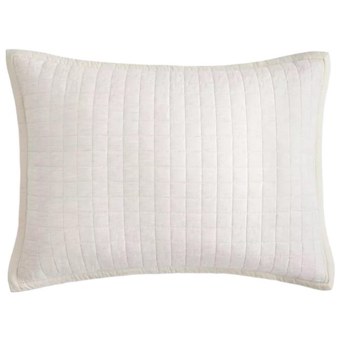 Hudson Park Natalya 2 Quilted King Shams Set Light Tan