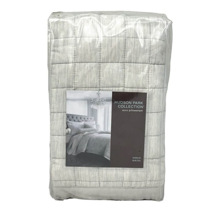 Hudson Park Natalya Quilted EURO Sham Light Tan 2
