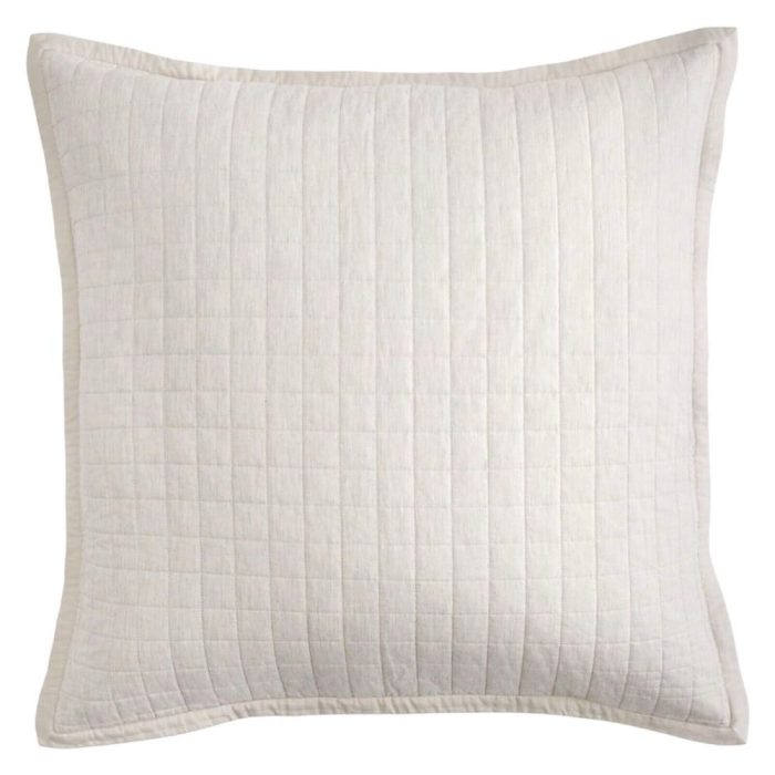 Hudson Park Natalya Quilted EURO Sham Light Tan